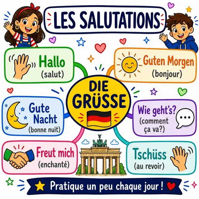 Carte mentale : Salutations
